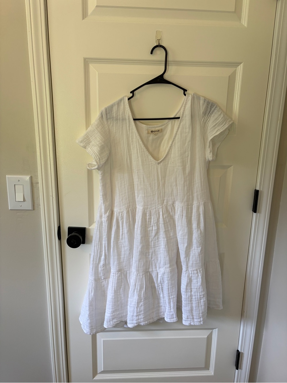 Rip Curl White Lightweight Gauze Top